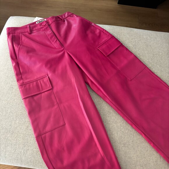Pantalon + top tube PU rose - Picture 1 of 1